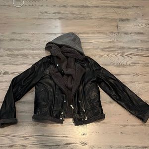 Super cozy leather jacket.